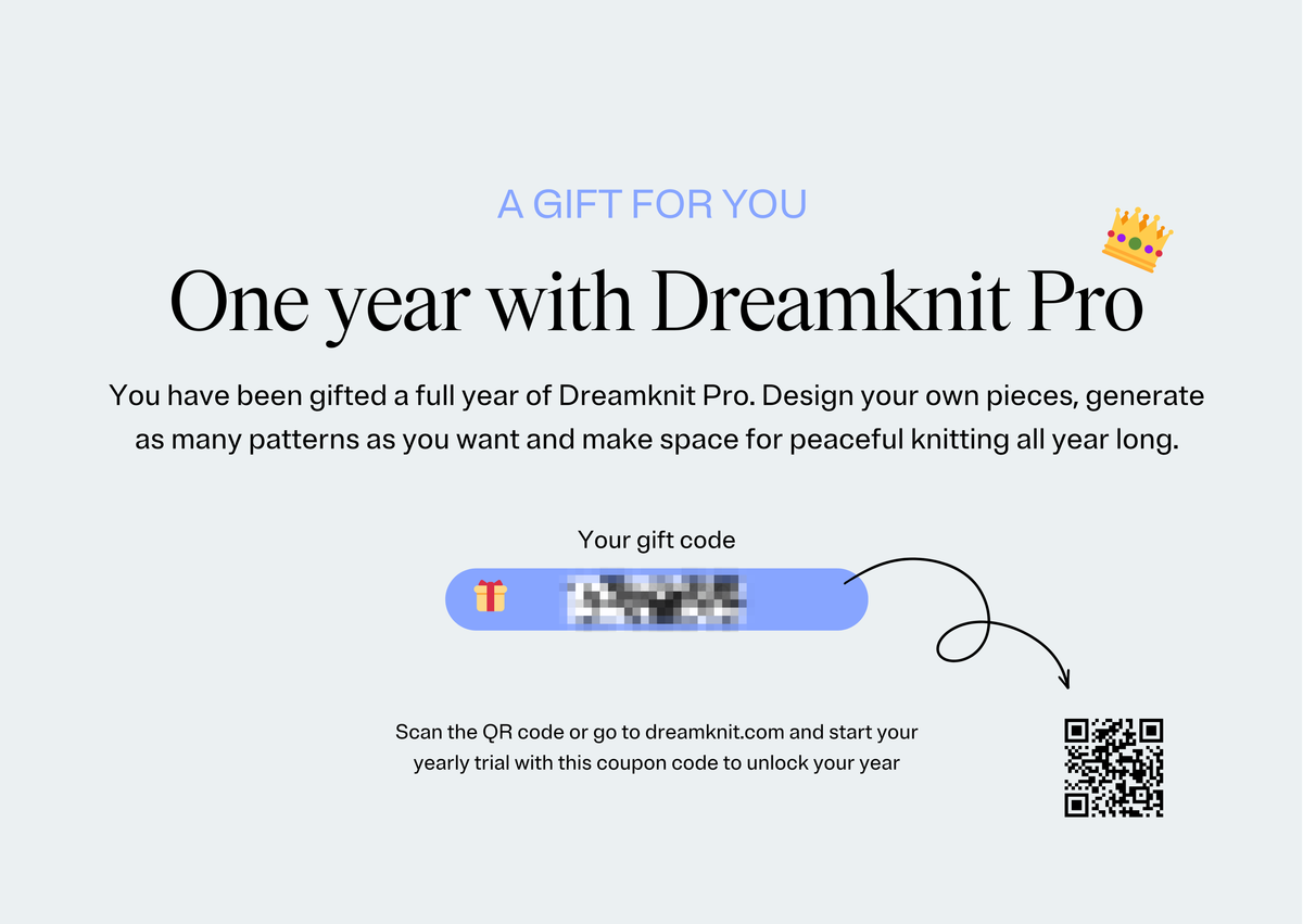 Dreamknit PRO-gavekort